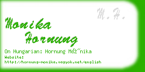 monika hornung business card